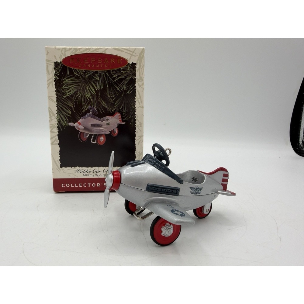 ✈️ Hallmark Keepsake Ornament–Kiddie Car Classics–Murray Airplane (1996) 🎄NOS